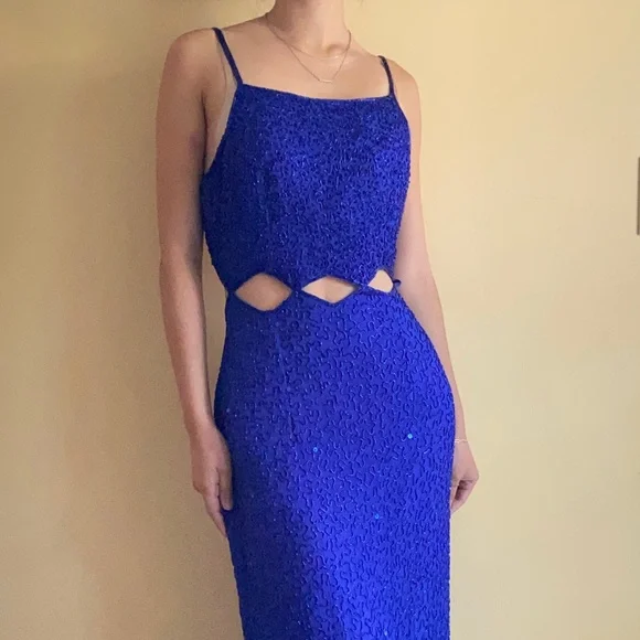 sean collection beaded dress vintage Vintage Sean Collection Beaded Gown